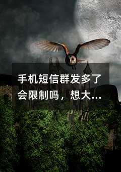手機短信群發(fā)多了會限制嗎,想大量群發(fā)短信怎么辦