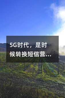 5G時(shí)代,是時(shí)候轉(zhuǎn)換短信營(yíng)銷策略了