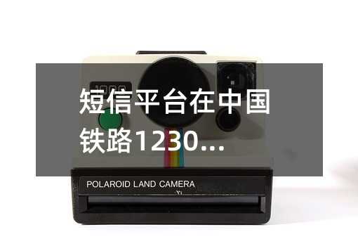 短信平臺在中國鐵路12306的應用