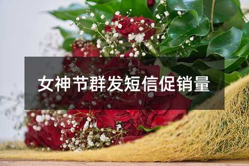 女神節(jié)群發(fā)短信促銷量