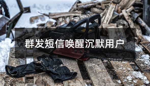 群發(fā)短信喚醒沉默用戶