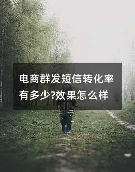 電商群發(fā)短信轉(zhuǎn)化率有多少?效果怎么樣?