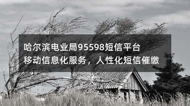 哈爾濱電業(yè)局95598短信平臺(tái)移動(dòng)信息化服務(wù),人性化短信催繳電費(fèi)