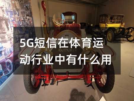 5G短信在體育運動行業(yè)中有什么用