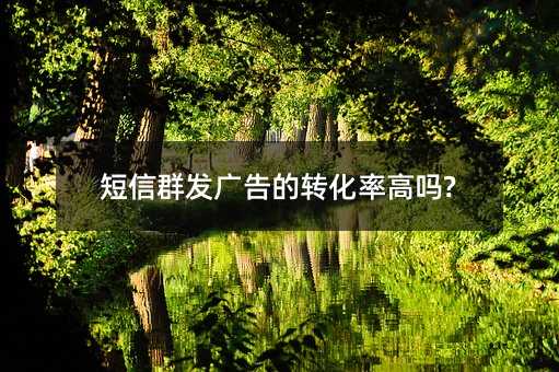 短信群發(fā)廣告的轉(zhuǎn)化率高嗎?