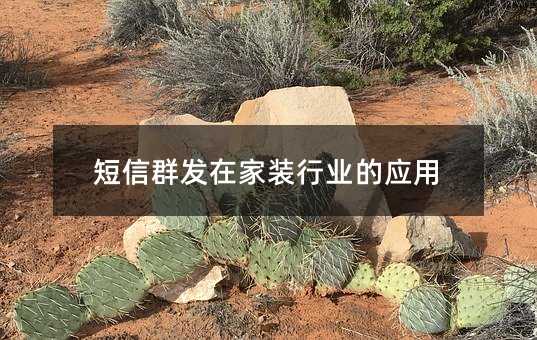 短信群發(fā)在家裝行業(yè)的應(yīng)用