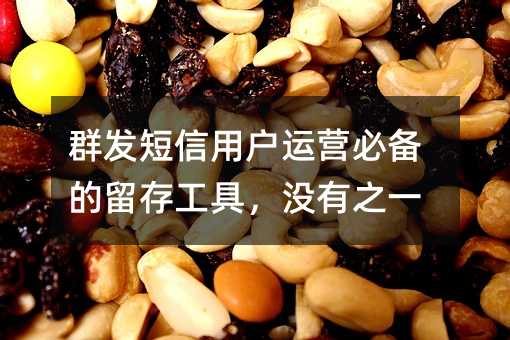 群發(fā)短信用戶運(yùn)營(yíng)必備的留存工具,沒有之一